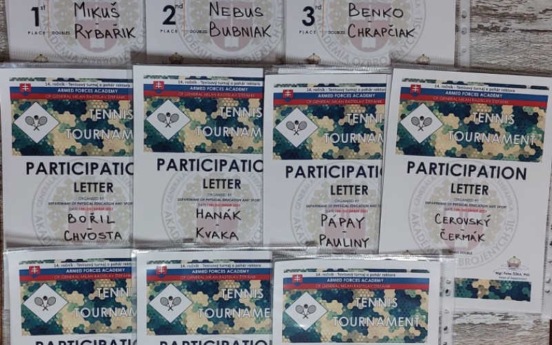14. ročník tenisového turnaja o putovný pohár rektora AOS
