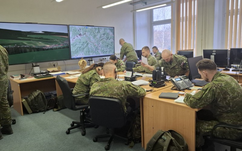 Cvičenie 54. raketometného oddielu