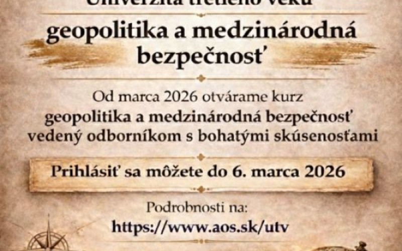 Otvárame nový kurz geopolitika a národná bezpečnosť