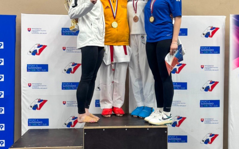 Striebro a bronz na seniorských Majstrovstvách Slovenska v karate