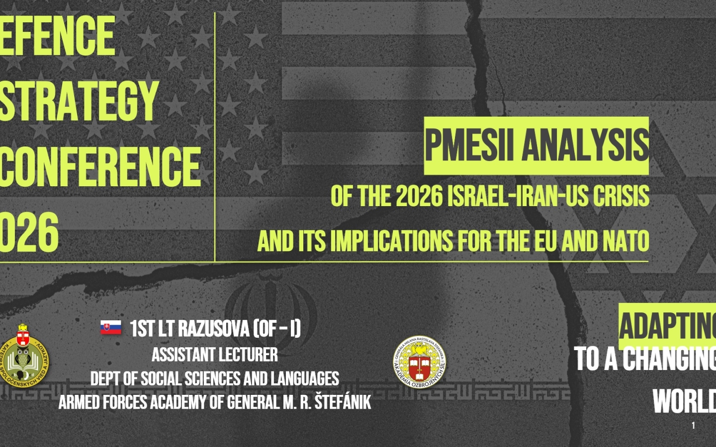 Participation in the International Conference Defence & Strategy 2026 in Prague