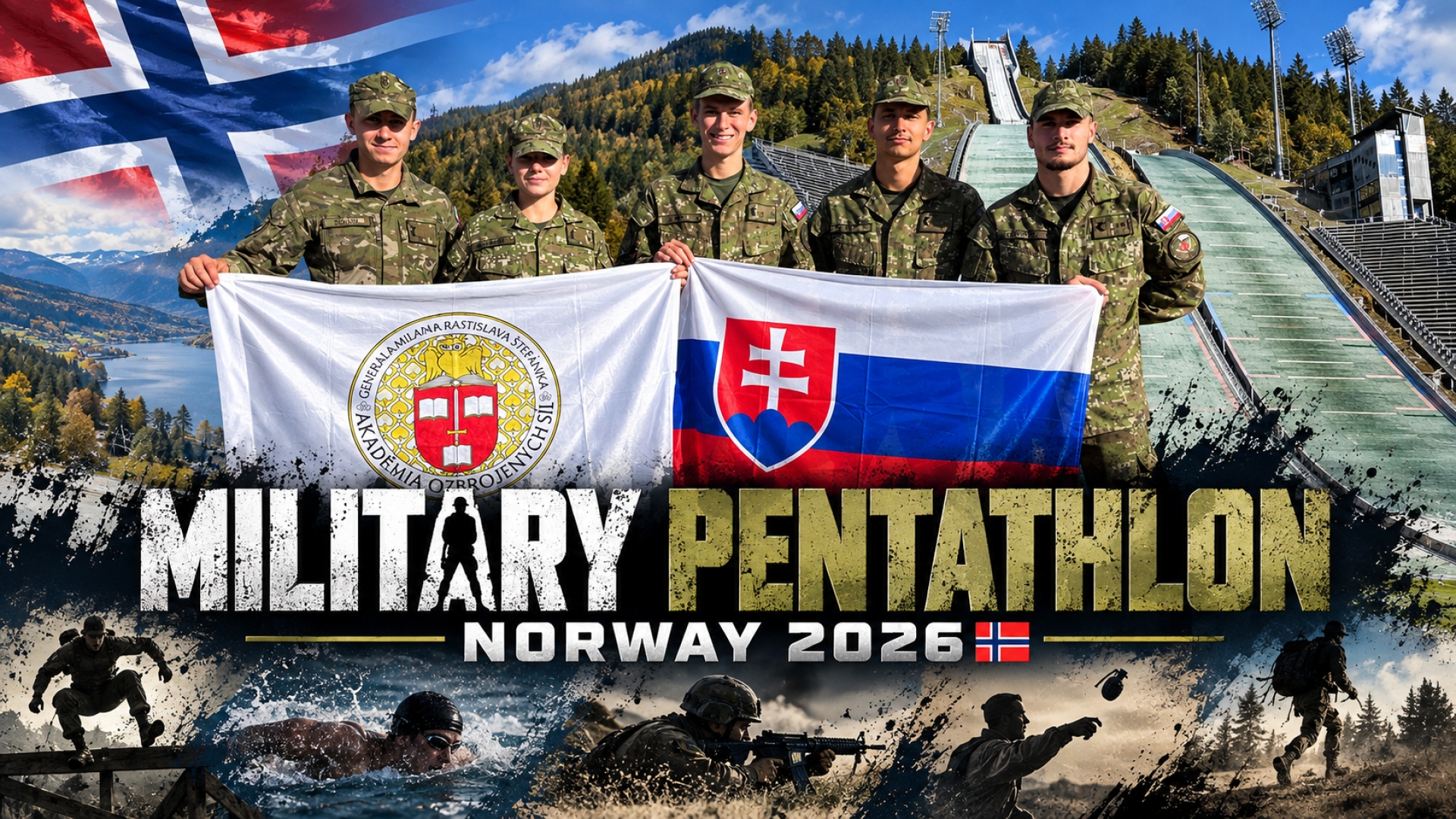 Víťazné ťaženie AOS na Military Pentathlon 2026 v Nórsku