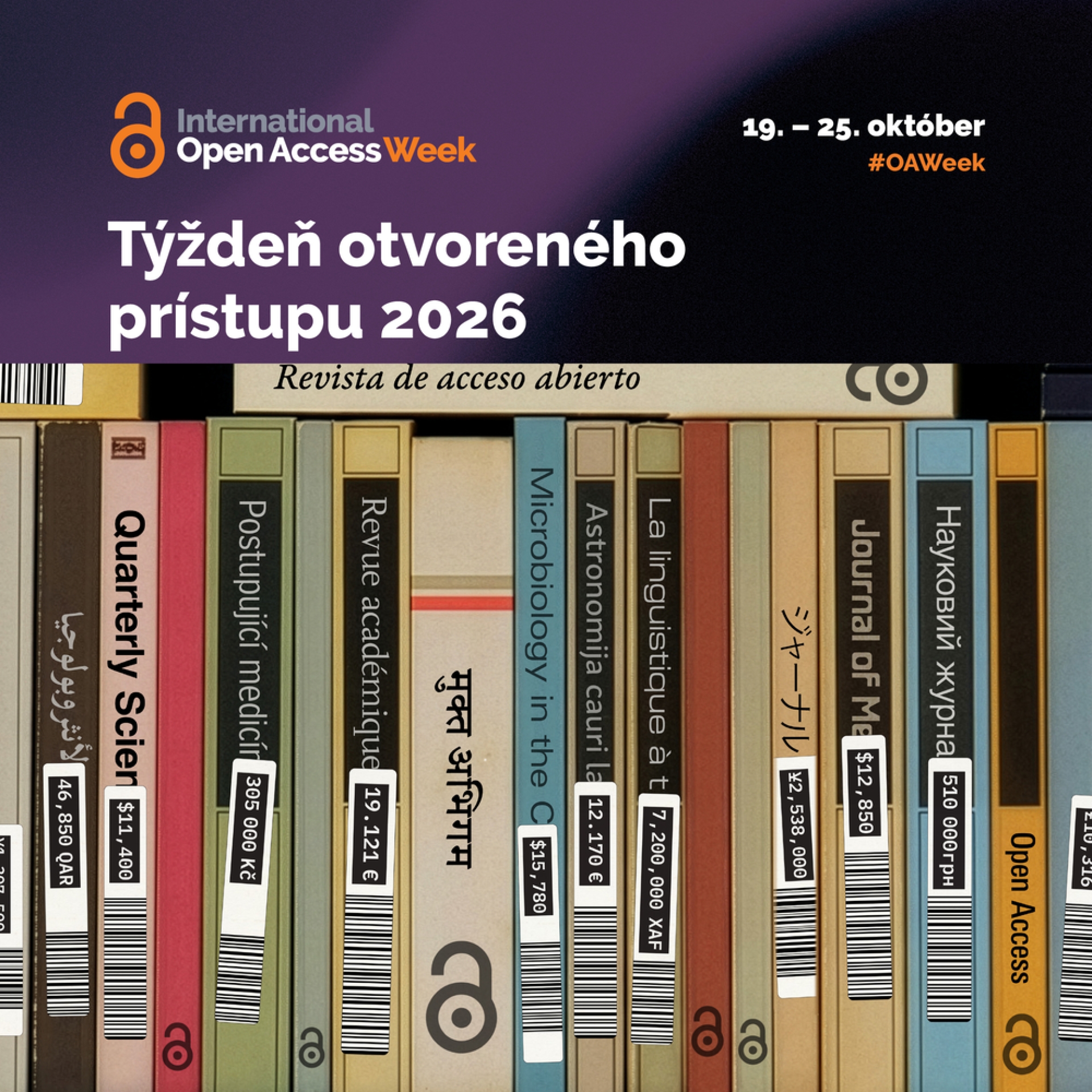 Pozvánka na Týždeň otvoreného prístupu 2026 (19. – 25. 10.)