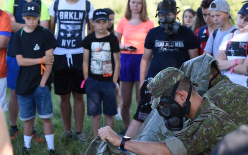 Spolupráca školských jednotiek pri účelovom cvičení