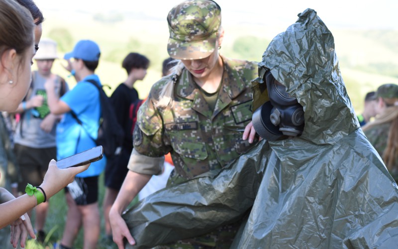 Spolupráca školských jednotiek pri účelovom cvičení