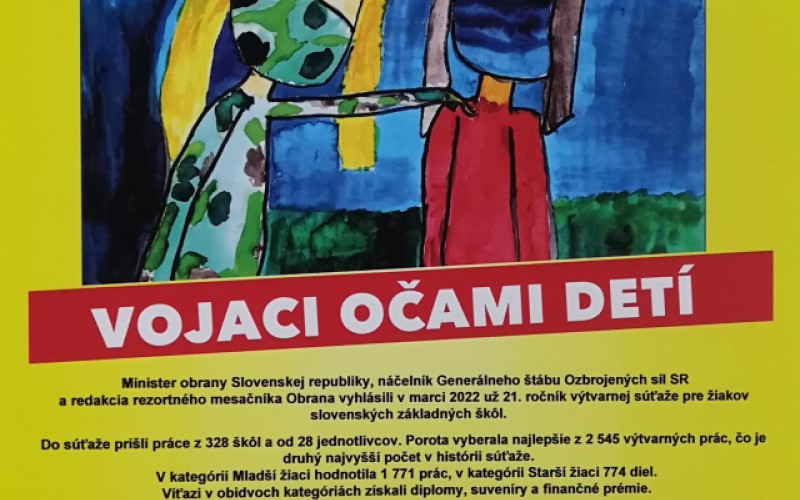 Výstava „Vojaci očami detí“ v priestoroch akadémie