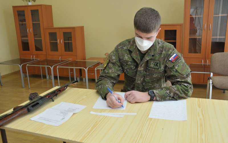 Záverečné skúšky z Vojenského programu pre kadetov,  01. - 04. 02. 2022