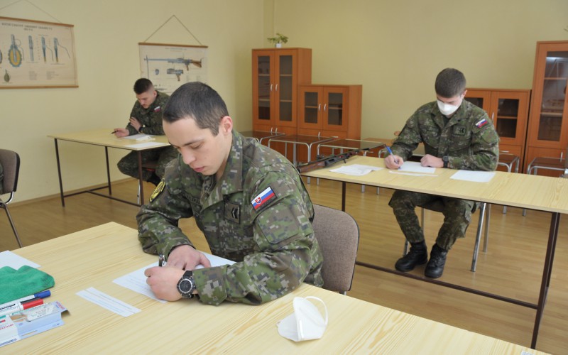 Záverečné skúšky z Vojenského programu pre kadetov,  01. - 04. 02. 2022
