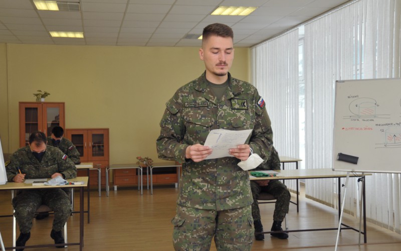 Záverečné skúšky z Vojenského programu pre kadetov,  01. - 04. 02. 2022
