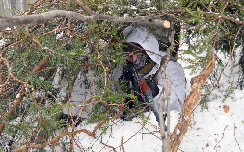 Field training of cadest at Military training area Kamenica nad Cirochou, February 15th 2022