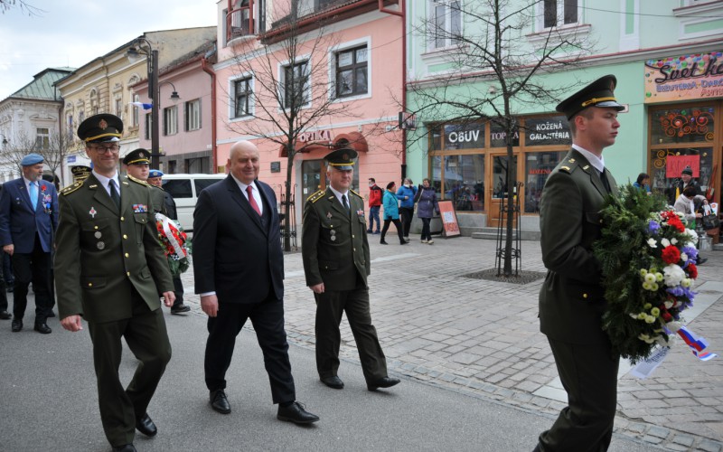 Memorial act on the occasion of the 77th anniversary of the liberation of the town, Liptovský Mikuláš, April 4th 2022