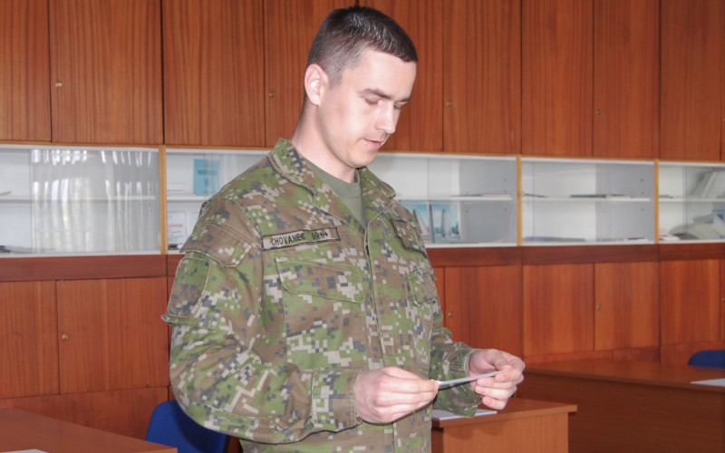 Final exams on University Graduates Officers’ Course, May 12th 2022