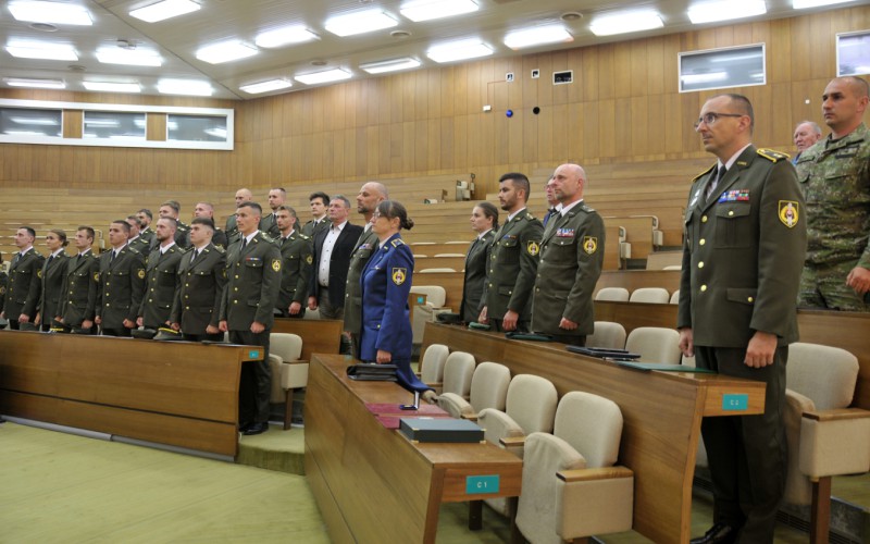 Vyradenie absolventov AOS vojenskej špecializácie G20 - delostrelcov, 30. 06. 2025