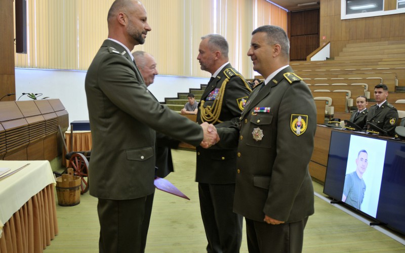Vyradenie absolventov AOS vojenskej špecializácie G20 - delostrelcov, 30. 06. 2025