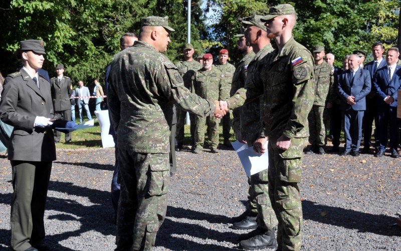 Vojenská prísaha kadetov 1. ročníka- Háj, 19. 09. 2025
