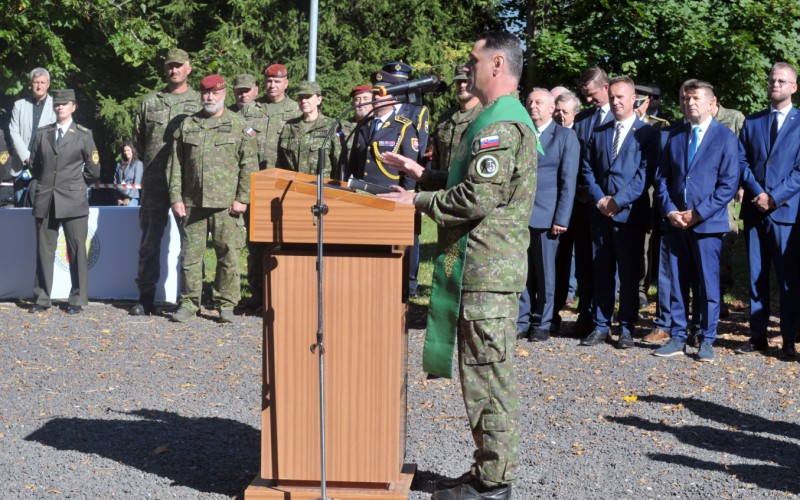 Vojenská prísaha kadetov 1. ročníka- Háj, 19. 09. 2025