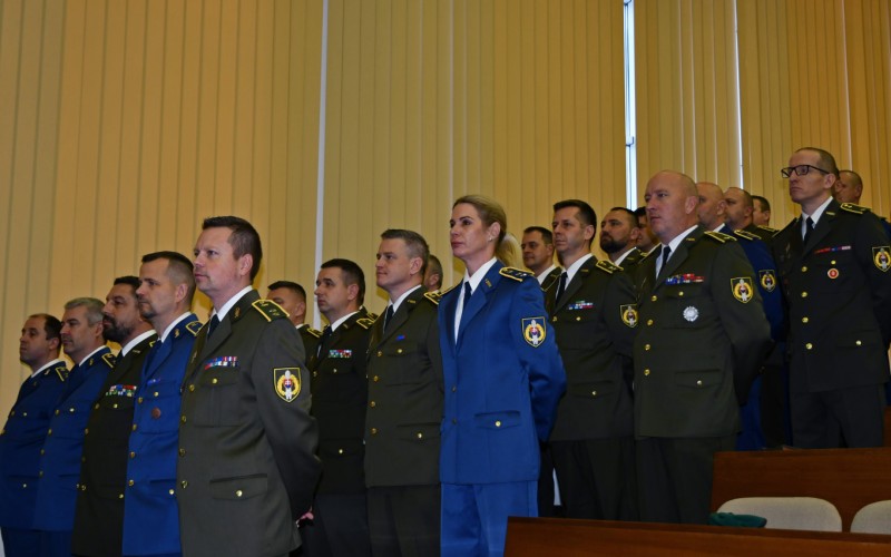 Slávnostné ukončenie 23. VYŠŠIEHO VELITEĽSKO–ŠTÁBNEHOKURZU