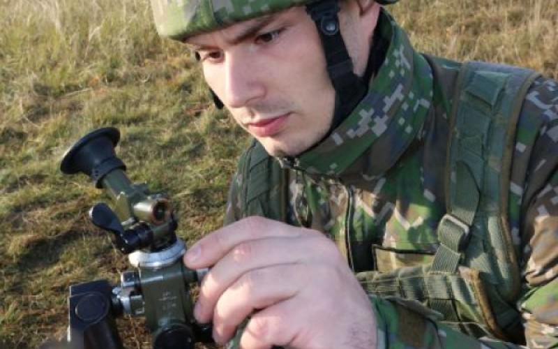 Cadets were shooting from mortars at Military training area Lest, October 26th 2021