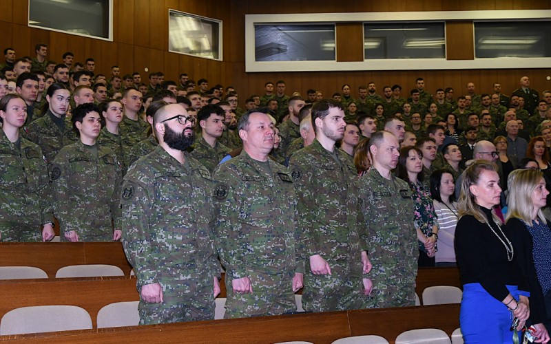 Slávnostné zhromaždenie profesionálnych vojakov a zamestnancov AOS pri príležitosti otvorenia letného semestra akademického roka 2025/2026, 03. 03. 2026