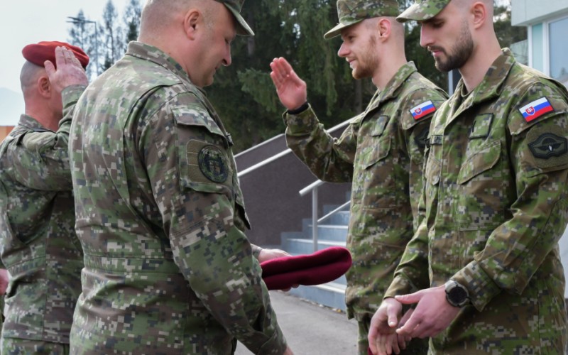 Slávnostný nástup pri príležitosti odovzdania bordových baretiek, 16.03.2026