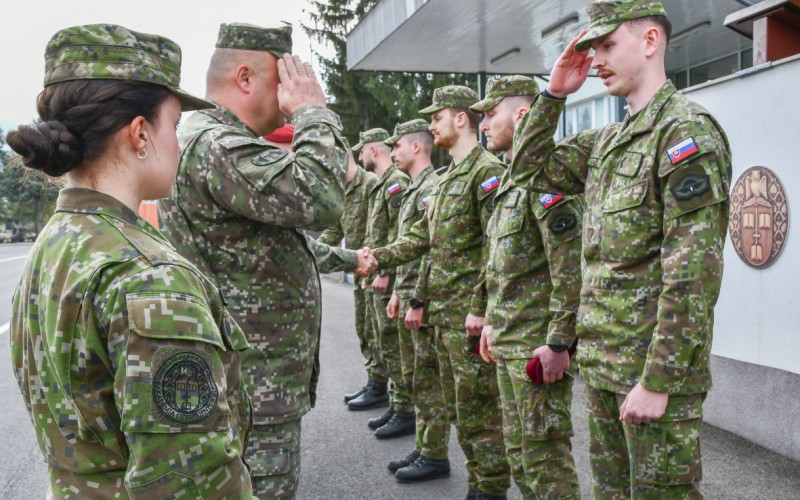 Slávnostný nástup pri príležitosti odovzdania bordových baretiek, 16.03.2026