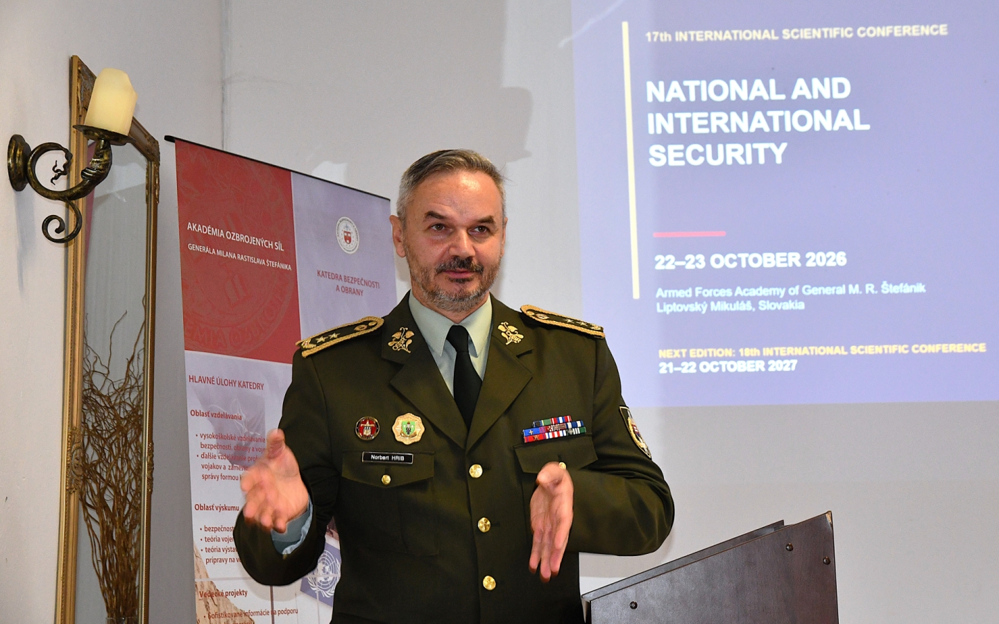 Národná a medzinárodná bezpečnosť - konferencia, 22 - 23. 10. 2026