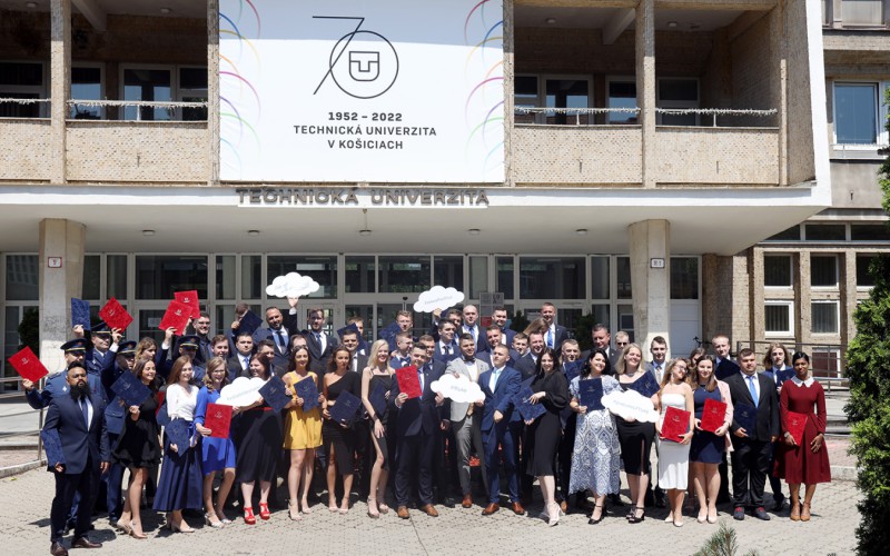 Academic graduation ceremony of AFA graduates at Technical University of Kosice, May 10th 2022