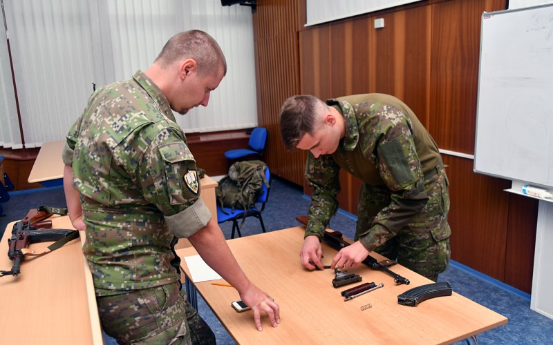 Field training of 1st year cadets, July 18th 2022