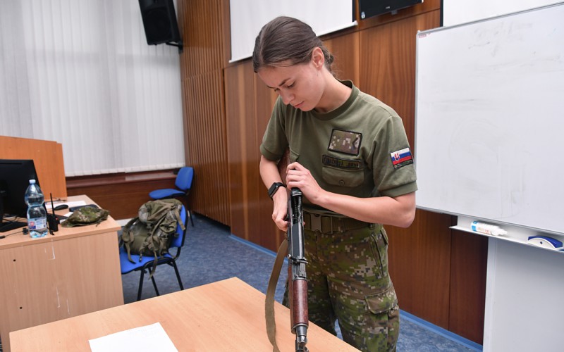Field training of 1st year cadets, July 18th 2022