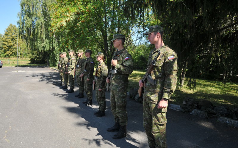 Field training of 1st year cadets, July 18th 2022