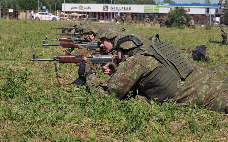Field training of 1st year cadets, July 18th 2022