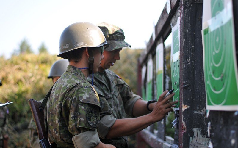 Field training of 1st year cadets, July 18th 2022