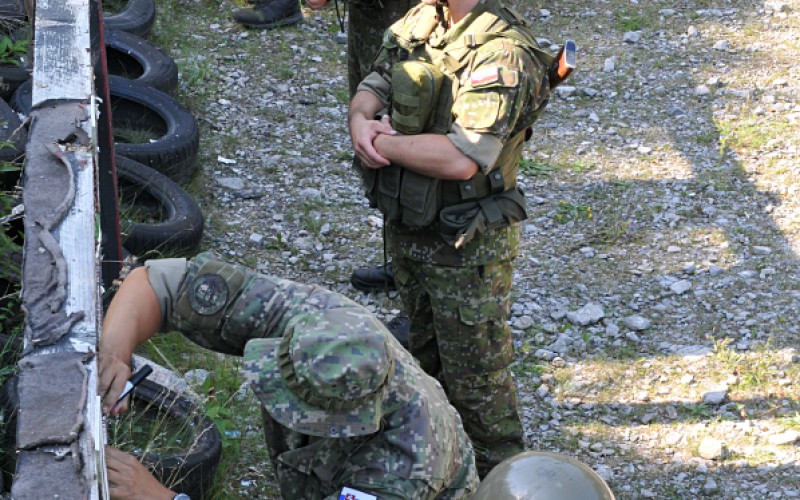 Field training of 1st year cadets, July 18th 2022