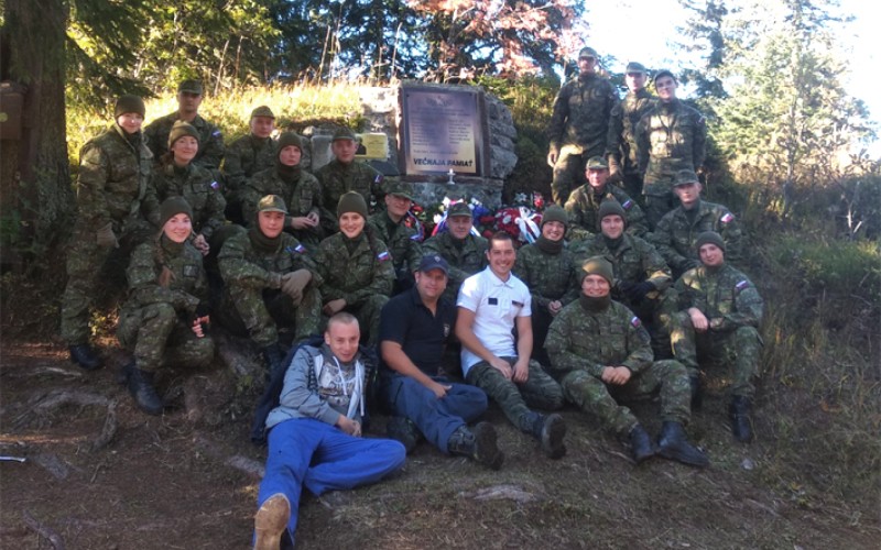 Cadets voluntaring in Low Tatras, October 9th 2021