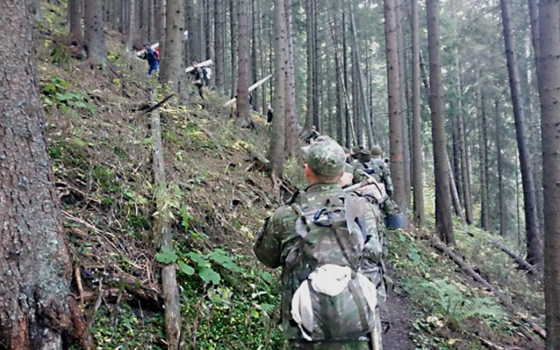 Cadets voluntaring in Low Tatras, October 9th 2021