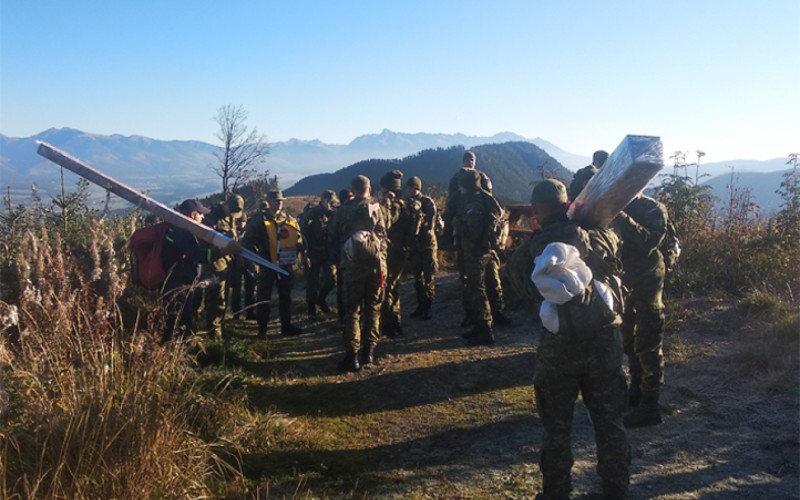 Cadets voluntaring in Low Tatras, October 9th 2021