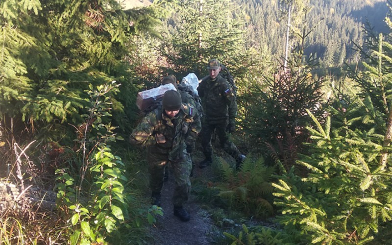 Cadets voluntaring in Low Tatras, October 9th 2021