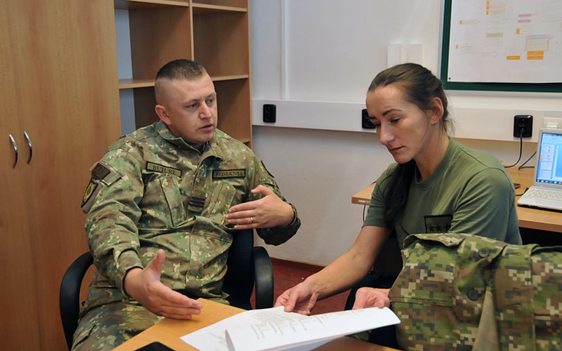 Joint exercise Chopok with the participants of the Romanian course
