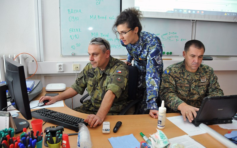 Joint exercise Chopok with the participants of the Romanian course