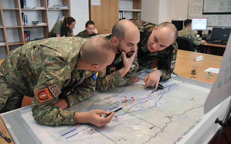 Joint exercise Chopok with the participants of the Romanian course
