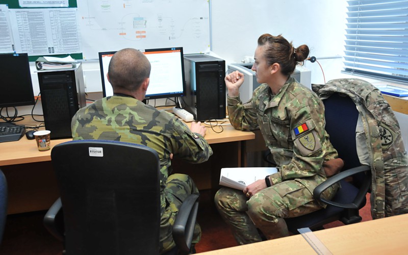 Joint exercise Chopok with the participants of the Romanian course