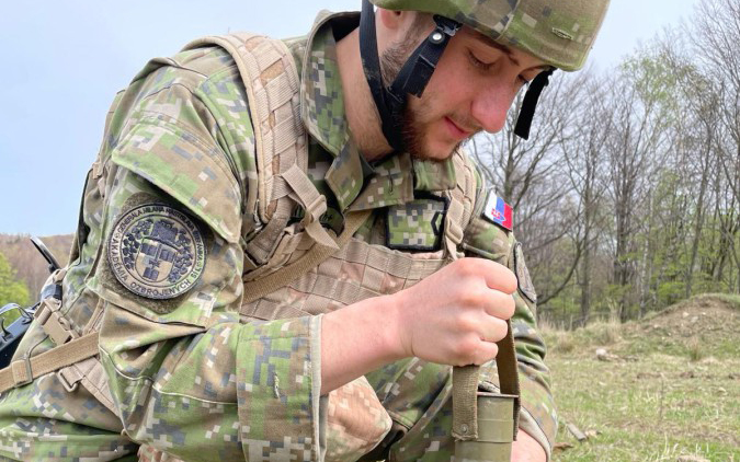 Kadeti na ostrých trhacích prácach