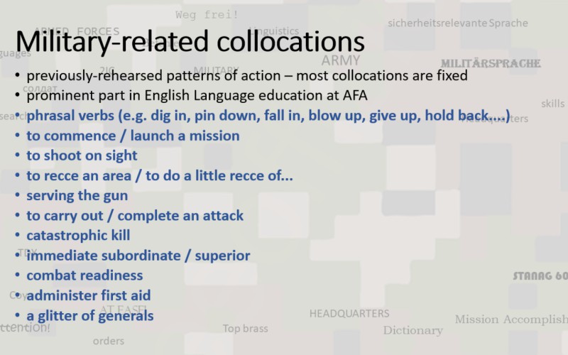 Contributions from the language section of the international scientific conference