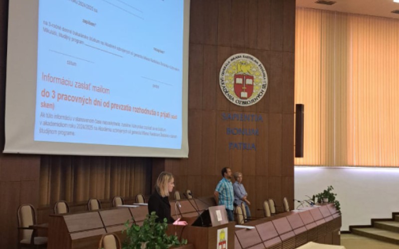 Uskutočnili sa prijímačky na bakalárske štúdium