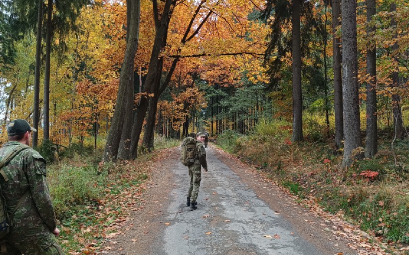 Kadeti na IPA pochode v Mostoch u Jablunkova