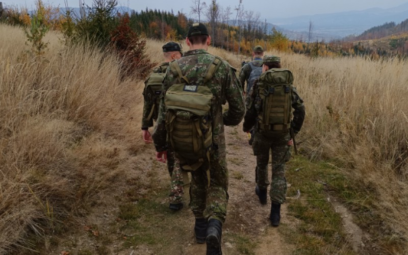 Kadeti na IPA pochode v Mostoch u Jablunkova