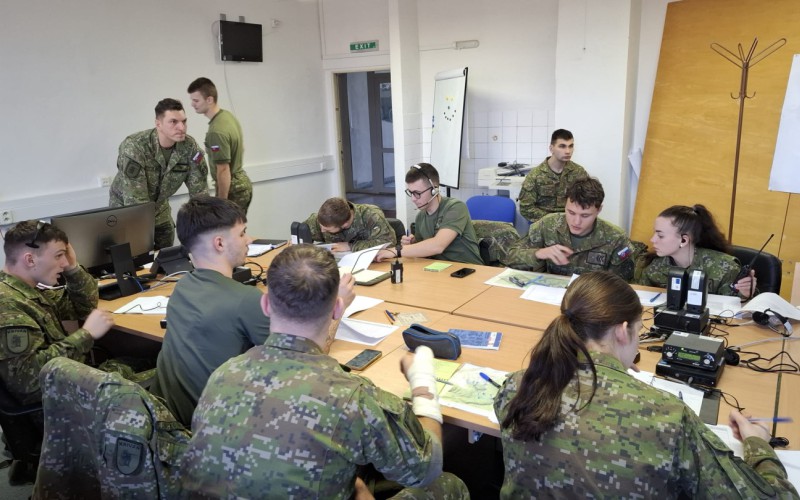 Cvičenie kadetov 3. ročníka