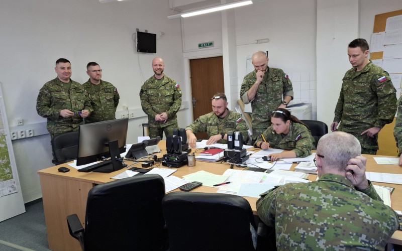 Cvičenie 54. raketometného oddielu