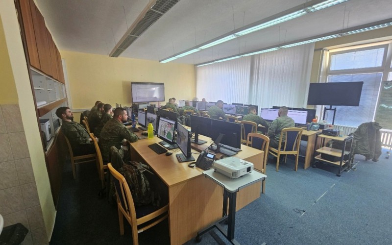 Štábny nácvik 65. prieskumného práporu a 22. prieskumného pluku