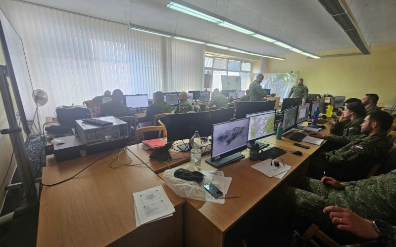 Štábny nácvik 65. prieskumného práporu a 22. prieskumného pluku